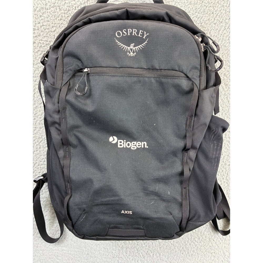 Osprey Axis Backpack Unisex 24L Black Biogen Outdoor Travel Laptop Bag